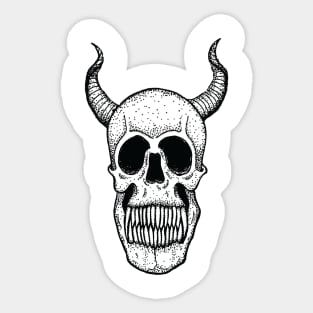 Hell Dweller's skull 2 Sticker